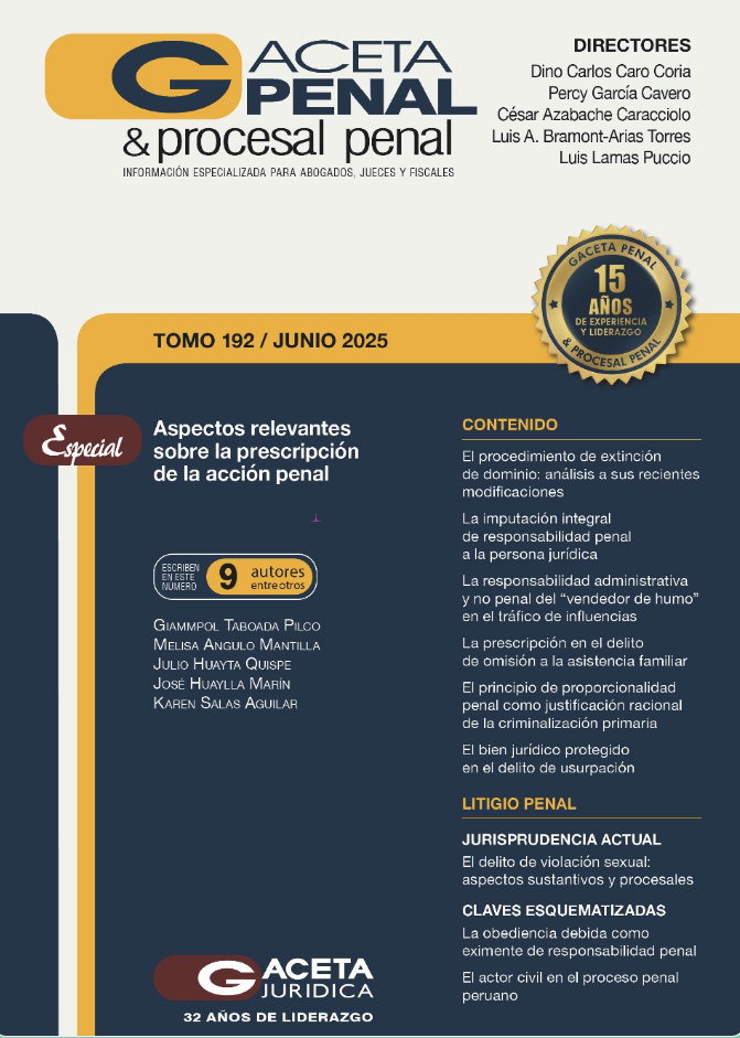 Gaceta penal & procesal penal 192